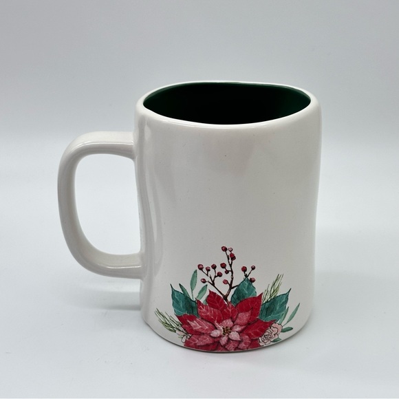 Rae Dunn NOEL Ceramic Mug - double sided - green interior - Picture 3 of 6